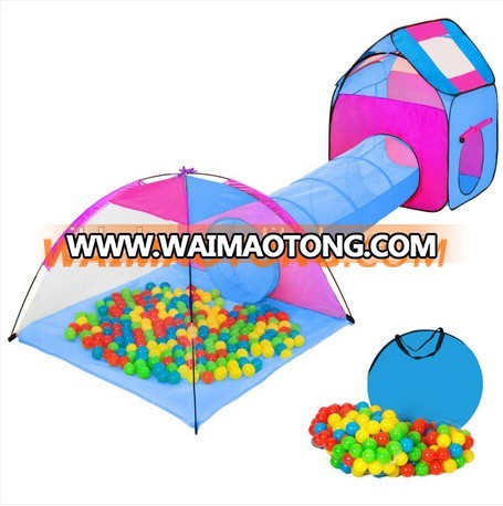 3 in 1 tents Kids' balls house Kids Play tent with Tunnel